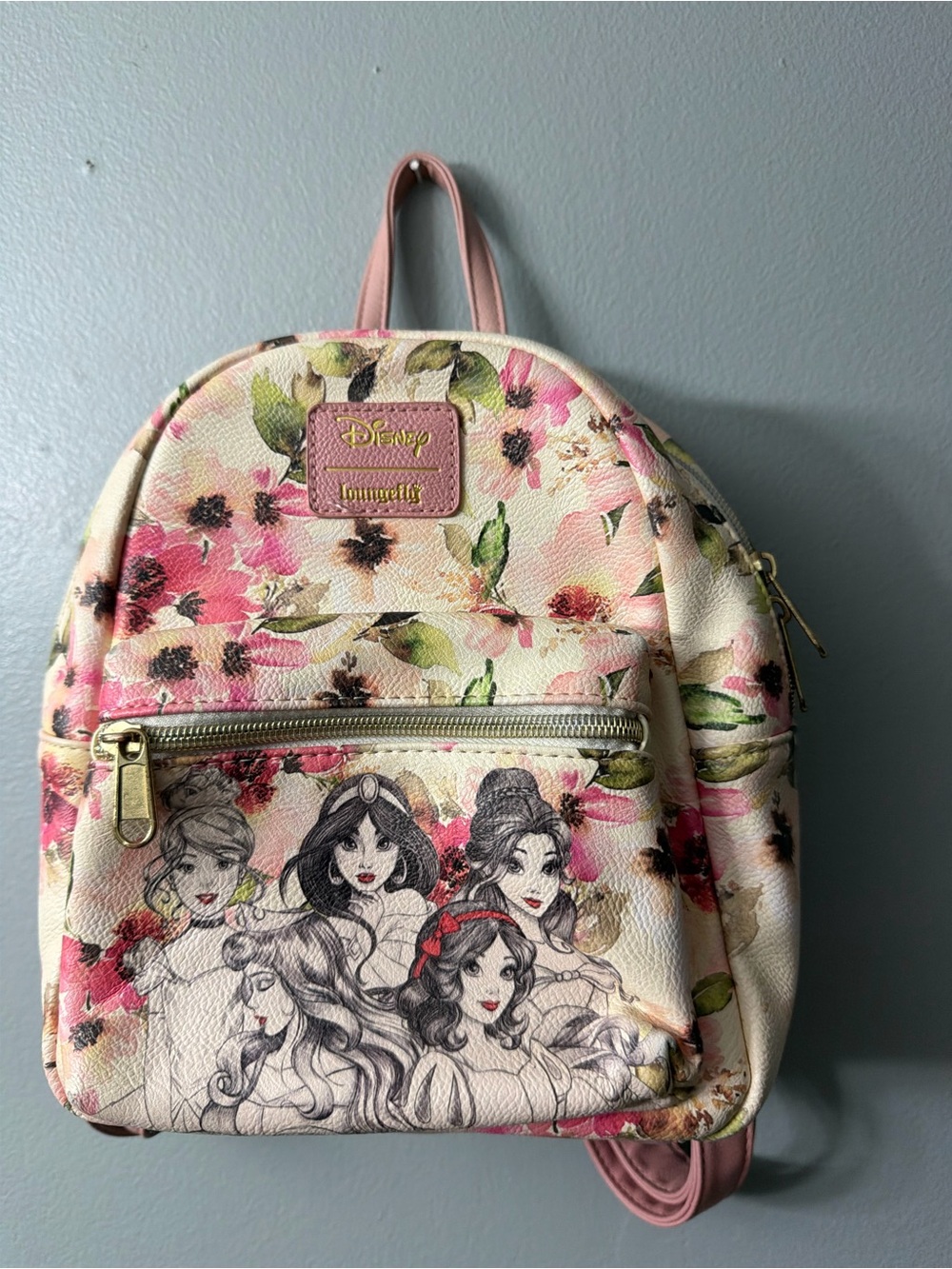 Loungefly Disney Princess Floral Sketch Mini Backpack